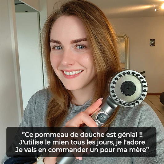 Douchette Hydromassante Anti-Calcaire : Pression Parfaite et Détente.