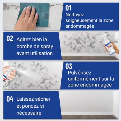 Kit Spray Réparateur de Mur – Anti-Poussière et Saleté
