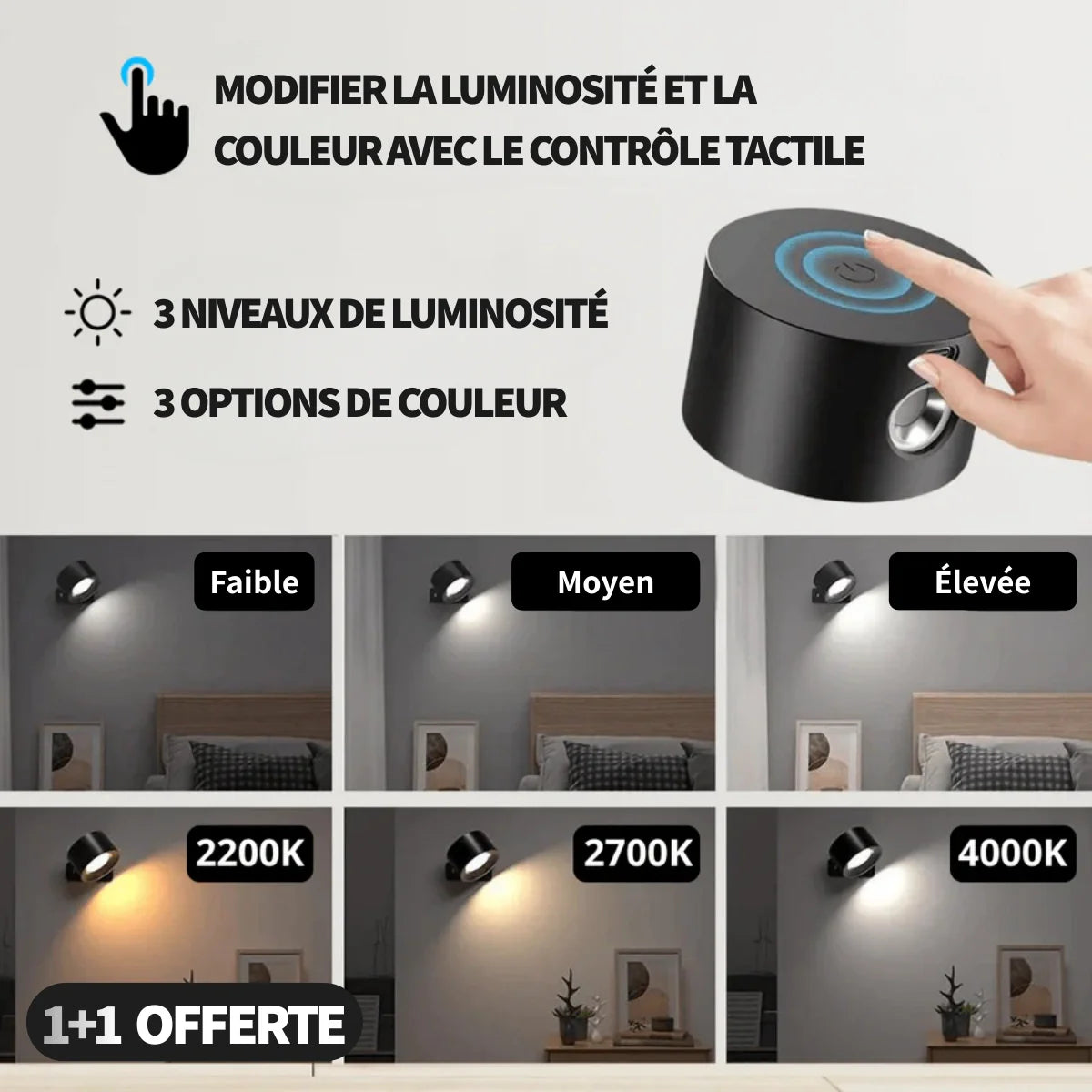 Lampe Murale Magnétique