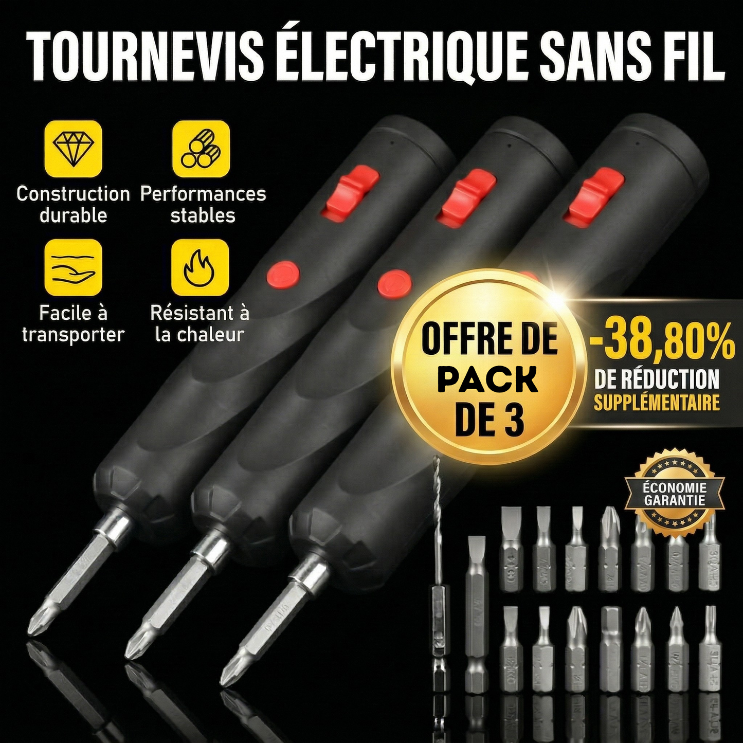 Tournevis Électrique Sans Fil | Bricolage Facile et Rapide
