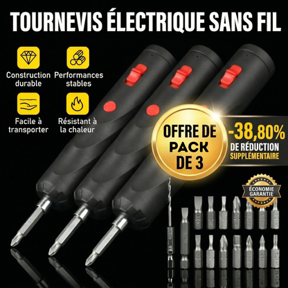 Tournevis Électrique Sans Fil | Bricolage Facile et Rapide