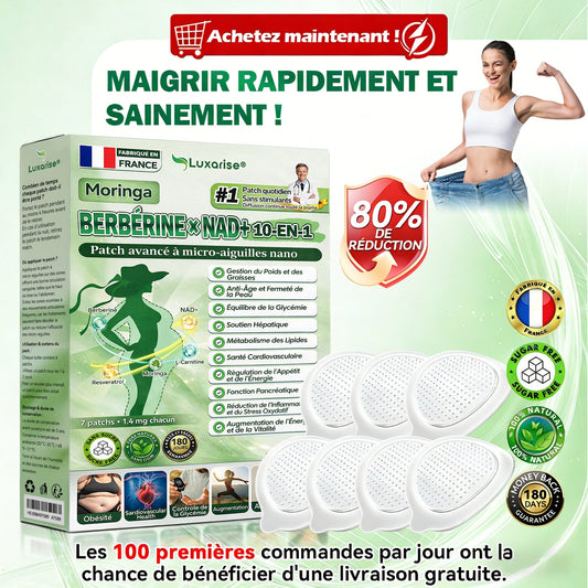 Luxarise Patch Minceur 10-en-1 | Moringa & Bérbérine