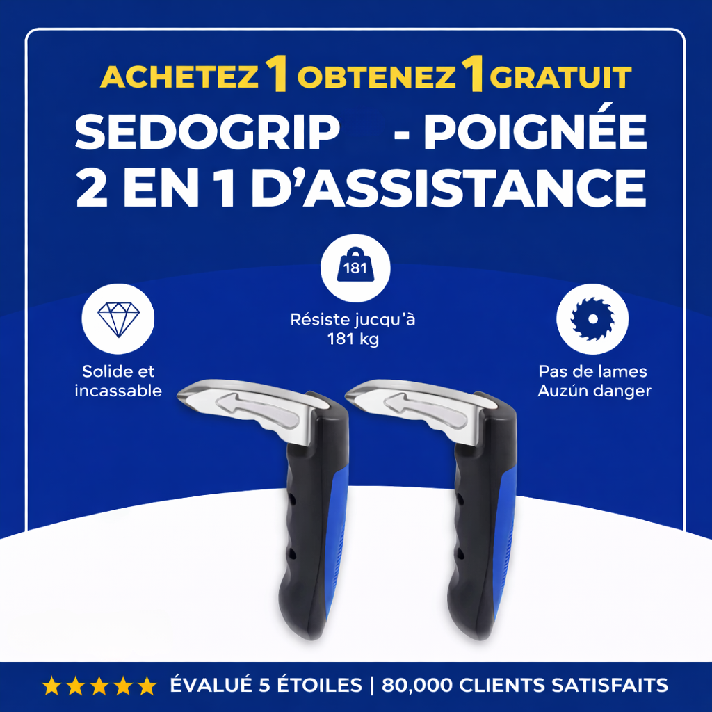 SedoGrip - Poignée d'Assistance 2 en 1