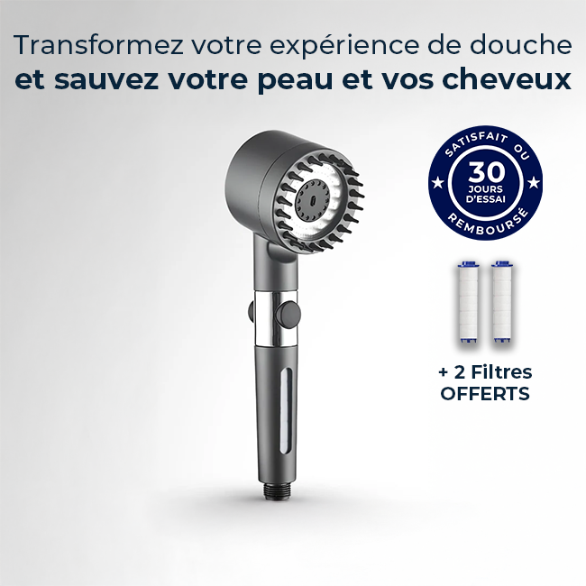 Douchette Hydromassante Anti-Calcaire : Pression Parfaite et Détente.