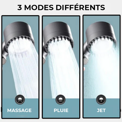 Douchette Hydromassante Anti-Calcaire : Pression Parfaite et Détente.