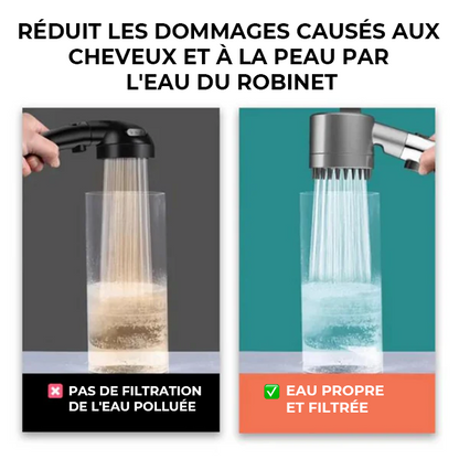 Douchette Hydromassante Anti-Calcaire : Pression Parfaite et Détente.