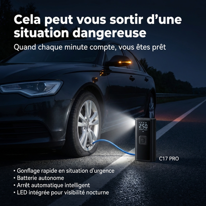 C17 PRO – Compresseur d’Air Professionnel et Intelligent Sans Fil