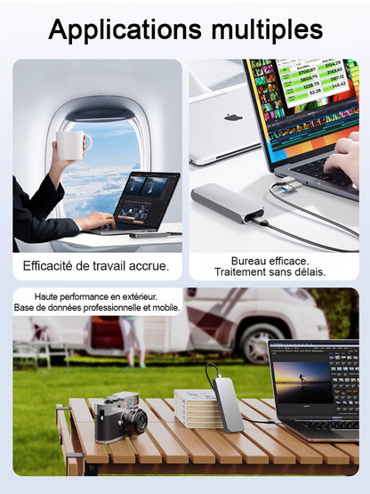 SSD Portable Ultra-Rapide USB 4.0 Gen3 : Transfert Stable et Sans Perte