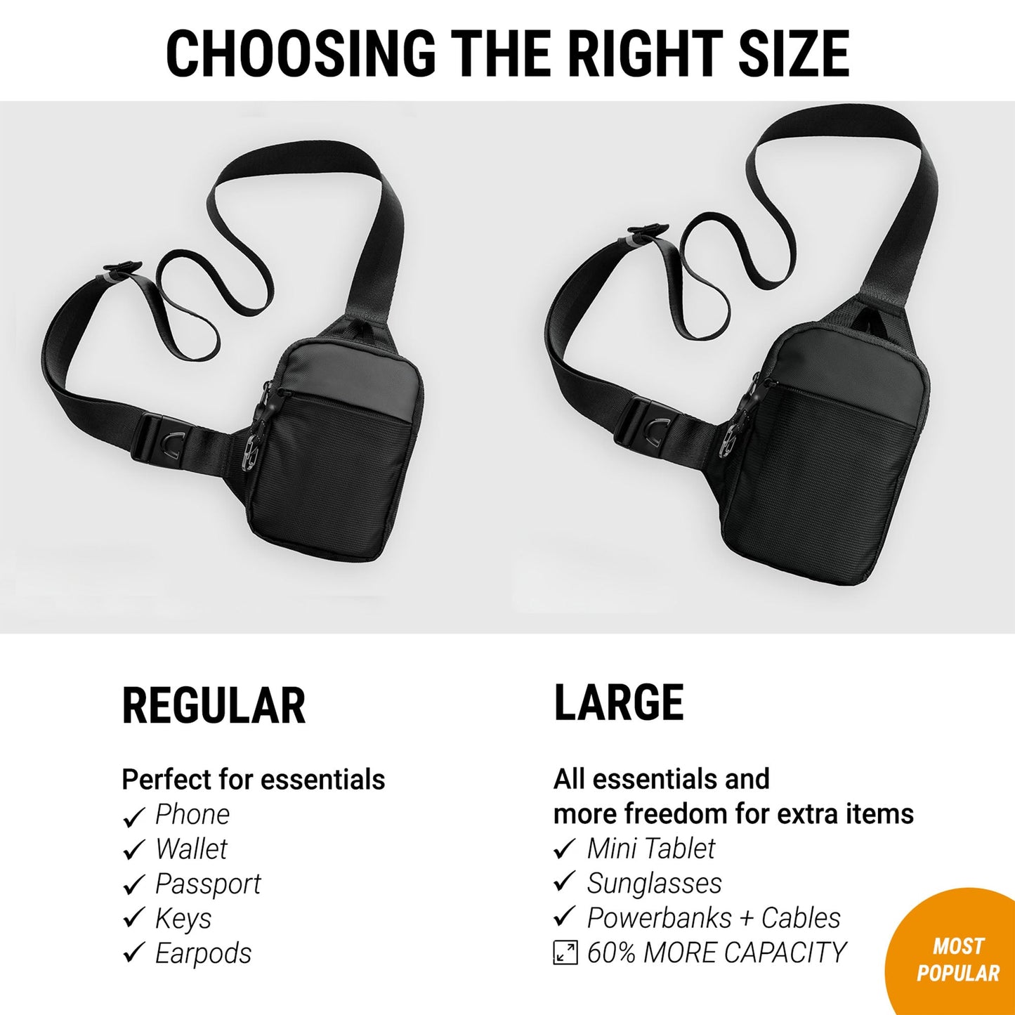 Sling Bag Ultra-Légère : Sécurité et Style pour vos Aventures Quotidiennes.