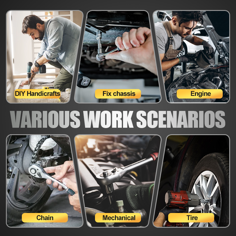 🏆🔩 Coffret de douilles ultime pour mécaniciens – Coffret de douilles en acier CR-V 🔧 50 % de réduction