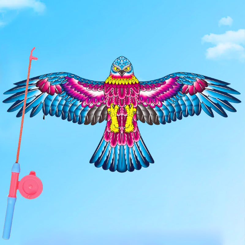 Cerf-Volant Magique avec Canne à Pêche – Lancement Facile & Sans Nœud