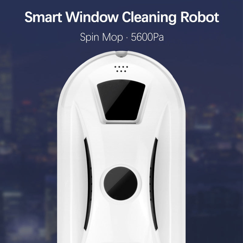 Robot Nettoyeur de Vitres Intelligent – Navigation IA, Double Patin Rotatif & Sécurité Anti-Chute