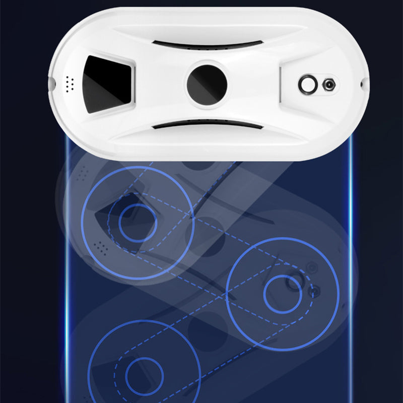 Robot Nettoyeur de Vitres Intelligent – Navigation IA, Double Patin Rotatif & Sécurité Anti-Chute