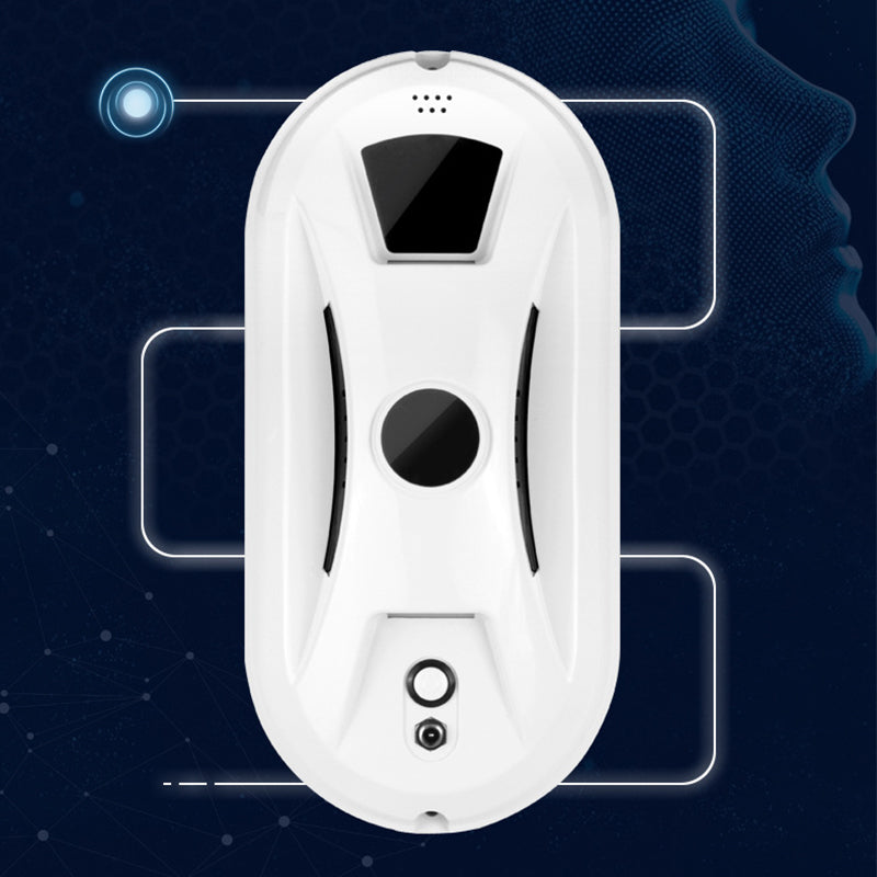 Robot Nettoyeur de Vitres Intelligent – Navigation IA, Double Patin Rotatif & Sécurité Anti-Chute