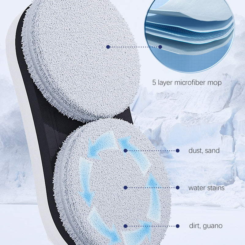 Robot Nettoyeur de Vitres Intelligent – Navigation IA, Double Patin Rotatif & Sécurité Anti-Chute