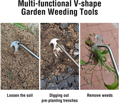 🌿 50% DE RÉDUCTION! 🔧 Artéfact de Désherbage – Outil de Déracinement, Efficace pour Enlever les Mauvaises Herbes & Facile à Utiliser 🧤