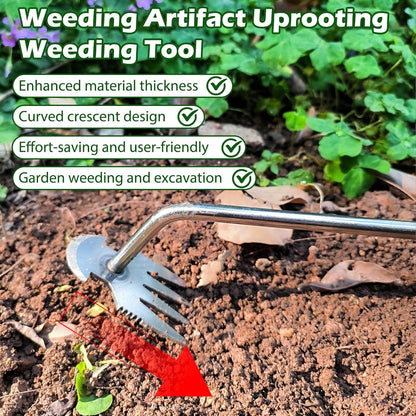 🌿 50% DE RÉDUCTION! 🔧 Artéfact de Désherbage – Outil de Déracinement, Efficace pour Enlever les Mauvaises Herbes & Facile à Utiliser 🧤