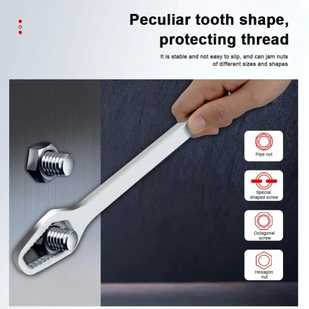 💐50% DE RÉDUCTION ! Clé Universelle 8-22mm – Acier Trempé Haute Résistance 💪🔩【Offre Limitée】