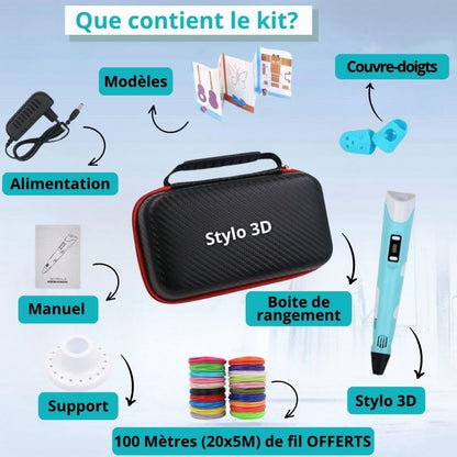 Stylo 3d - donnez vie aux dessins de votre enfant
